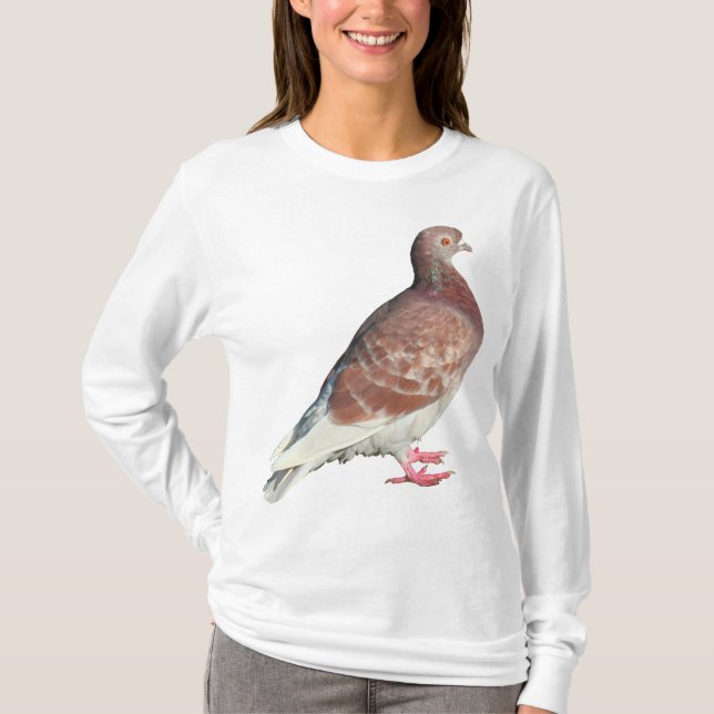 Red Pigeon (isolated) T-Shirt (Front)