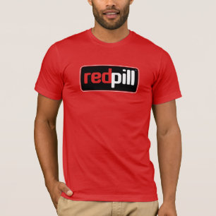 Red Pill™ Text Black Logo American Apparel T-Shirt