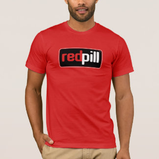 Red Pill™ Text Black Logo Bella Canvas T-Shirt