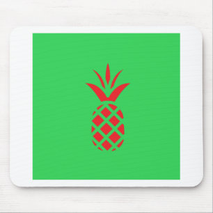 Red Pine apple in  Green Mouse Pad