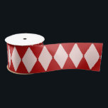 Red & Pink Argyle Festive Modern Christmas Satin Ribbon<br><div class="desc">Red & Pink Argyle Festive Modern Christmas Satin Ribbon</div>