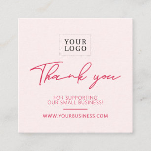 Red & Pink Business Package Thank you Insert