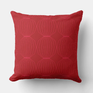 Red, pink, cool, unique, trendy, decorative art cushion