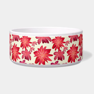 Red Pink Floral Seamless Pattern Dark Aesthetic