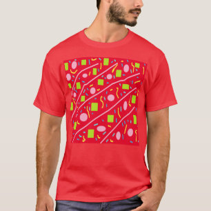 Red pink green tiny squares T-Shirt