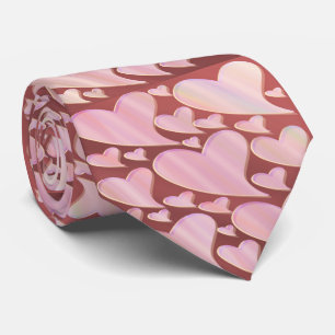 red, pink hearts, love, gift, heart, love, icon, tie