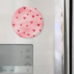 Red Pink Hearts Love Magnet<br><div class="desc">Red Pink Hearts Love</div>