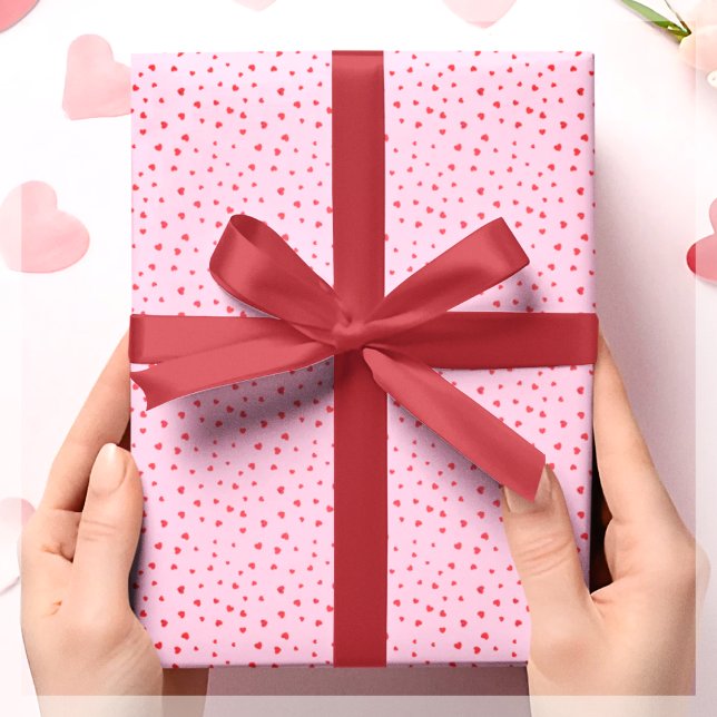 Red & Pink Love Heart Gift Wrapping Paper (Creator Uploaded)