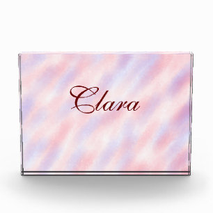 Red pink maroon watercolor abstract add namepastel photo block