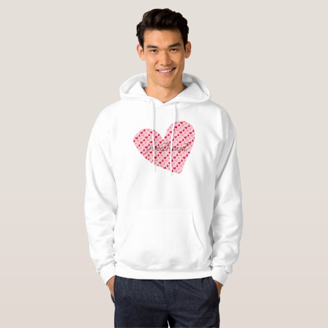 red pink mini heart hoddies & sweatShirts (Front Full)