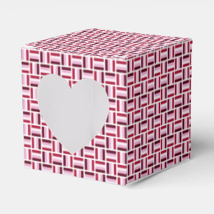 Red Pink Modern Pattern  Favour Box