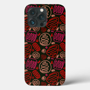 Red Pink One Line Abstract Shapes Case-Mate  iPhone 13 Pro Case