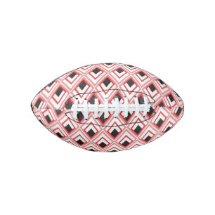 Red Pink Rhombuses Pretty Geometric Shapes Football