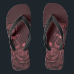 Red Pink Roses Flowers Maroon Stylish Jandals<br><div class="desc">Red Pink Roses Flowers Maroon Stylish Flip Flops. Unique,  beautiful,  stylish design. Easy to be personalised. Matching items are available.</div>