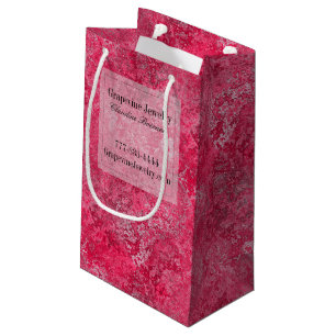 Red Pink Small Gift Jewellery Business Crafter Bag
