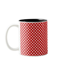 Red Pixelated Heart Pattern