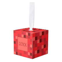 Red Pixelated Pattern | Gamer | Personalised
