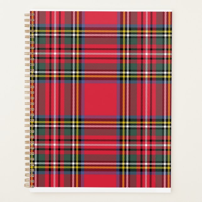 Red Plaid Appointment Planner (Front)