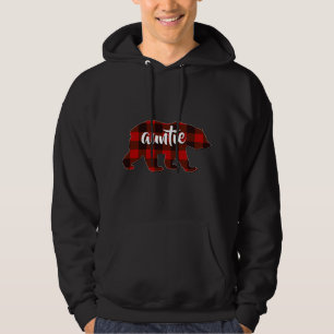 Red Plaid Auntie Buffalo Matching Family Pajama Ch Hoodie
