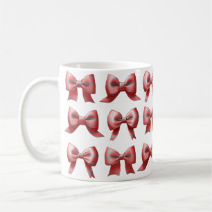 Red plaid Bow Coffee/Tea Mug