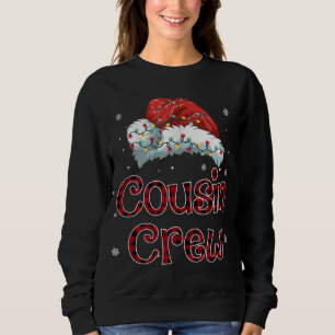 Red Plaid Buffalo Cousin Crew Pajama Matching Fami Sweatshirt