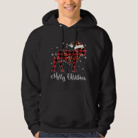 Red Plaid Buffalo French Bulldog Merry Christmas P