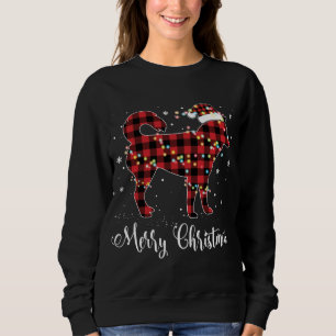 Red Plaid Buffalo Siberian Husky Merry Christmas P Sweatshirt