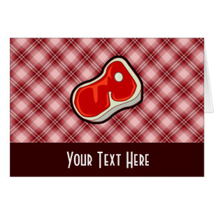 Red Plaid Butcher's Steak