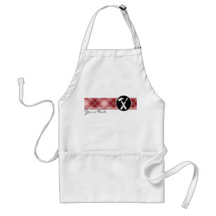 Red Plaid Carpenter Tools Standard Apron