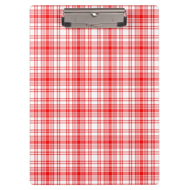 Red Plaid Clipboard (Front)
