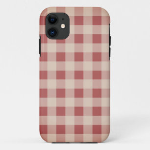 Red Plaid Country Red Gingham Case-Mate iPhone Case