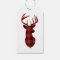 Red Plaid Deer | Tags