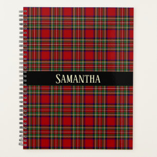 Red Plaid Design Planner