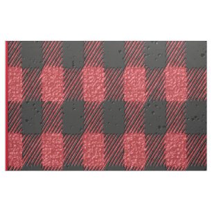 Red plaid Fabric