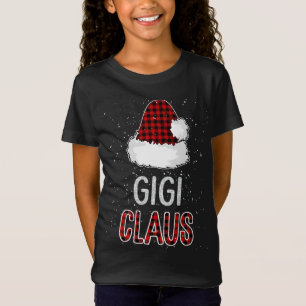 Red Plaid Gigi Claus - Matching Family Funny Chris T-Shirt