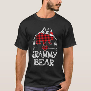 Red Plaid Grammy Bear Matching Pajama Family T-Shirt