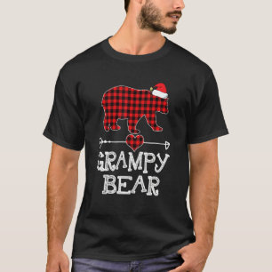 Red Plaid Grampy Bear Matching Pajama Family T-Shirt
