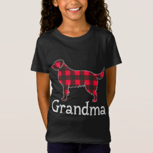 Red Plaid Grandma Labrador Christmas Matching Fami T-Shirt