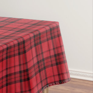 Red Plaid Holiday Tablecloth