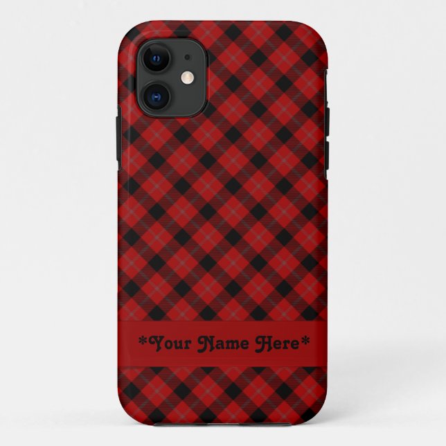 Red Plaid iPhone 5 Case (Back)