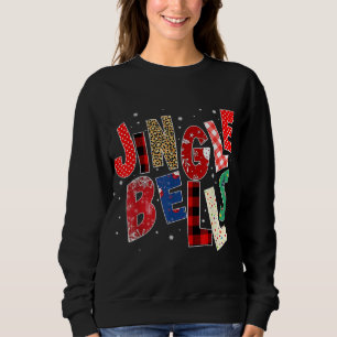 Red Plaid Jingle Bells Christmas Family Pajama Sweatshirt