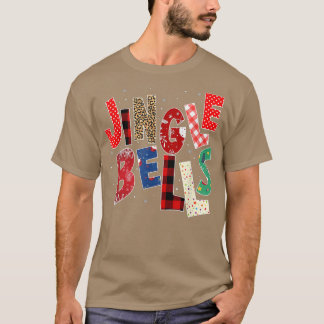 Red Plaid Jingle Bells Christmas Family Pajama T-S T-Shirt