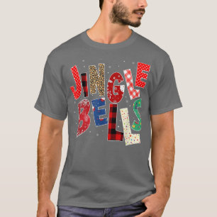 Red Plaid Jingle Bells Christmas Family Pajama T-S T-Shirt