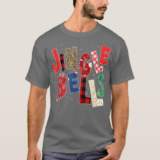 Red Plaid Jingle Bells Christmas Family Pajama T-S T-Shirt