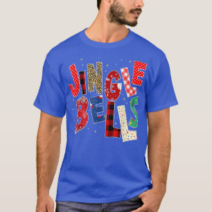 Red Plaid Jingle Bells Christmas Family Pajama  T-Shirt