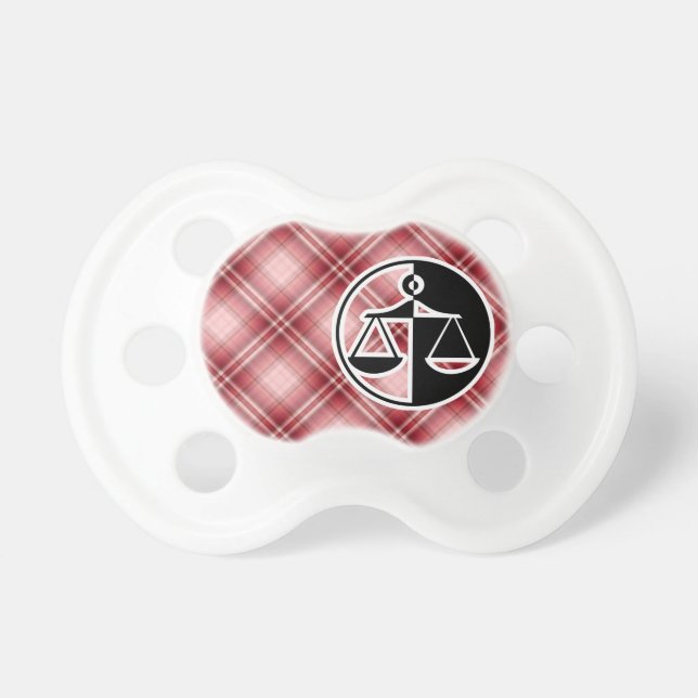 Red Plaid Justice Scales Dummy (Front)