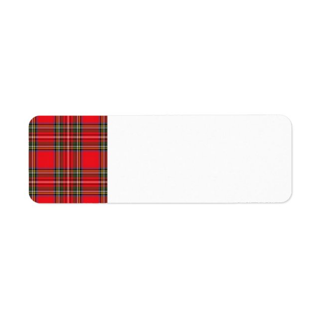 Red Plaid Label (Front)