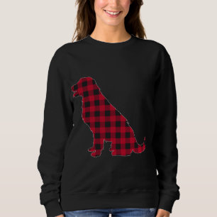 Red Plaid Labrador Retriever Dog Lover Christmas P Sweatshirt
