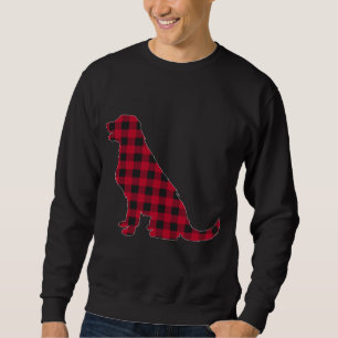 Red Plaid Labrador Retriever Dog Lover Christmas P Sweatshirt