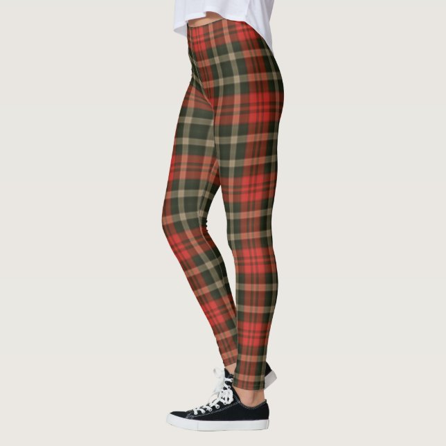 Red Plaid Leggings (Left)